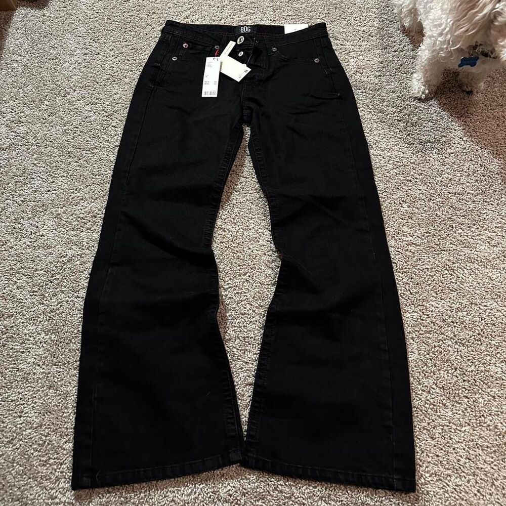 Y2K Unisex BDG black teo flared denim jeans